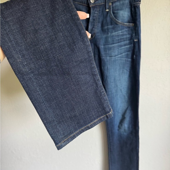 Citizens of Humanity Emerson Long Slim Boyfriend Dark Wash Blue Jean Womens 24 - Picture 3 of 8